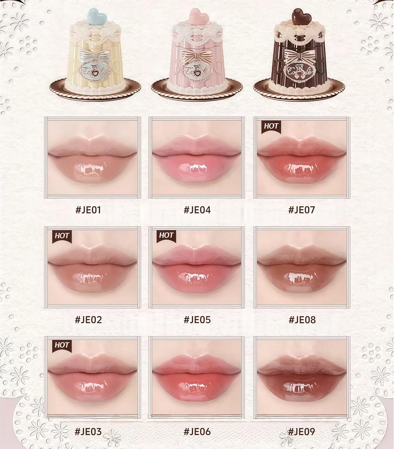 Блеск для губ Honey Bear Jelly Film Lip Gloss FlowerKnows, 5g, #JE08 — фото 4
