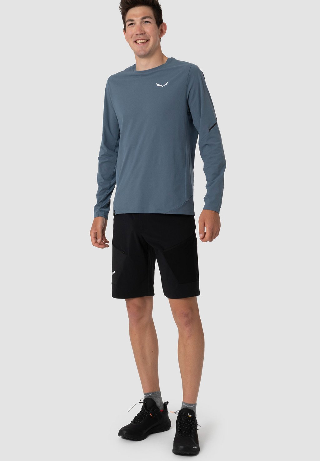 

Топ с длинными рукавами PEDROC DRY Salewa, синий