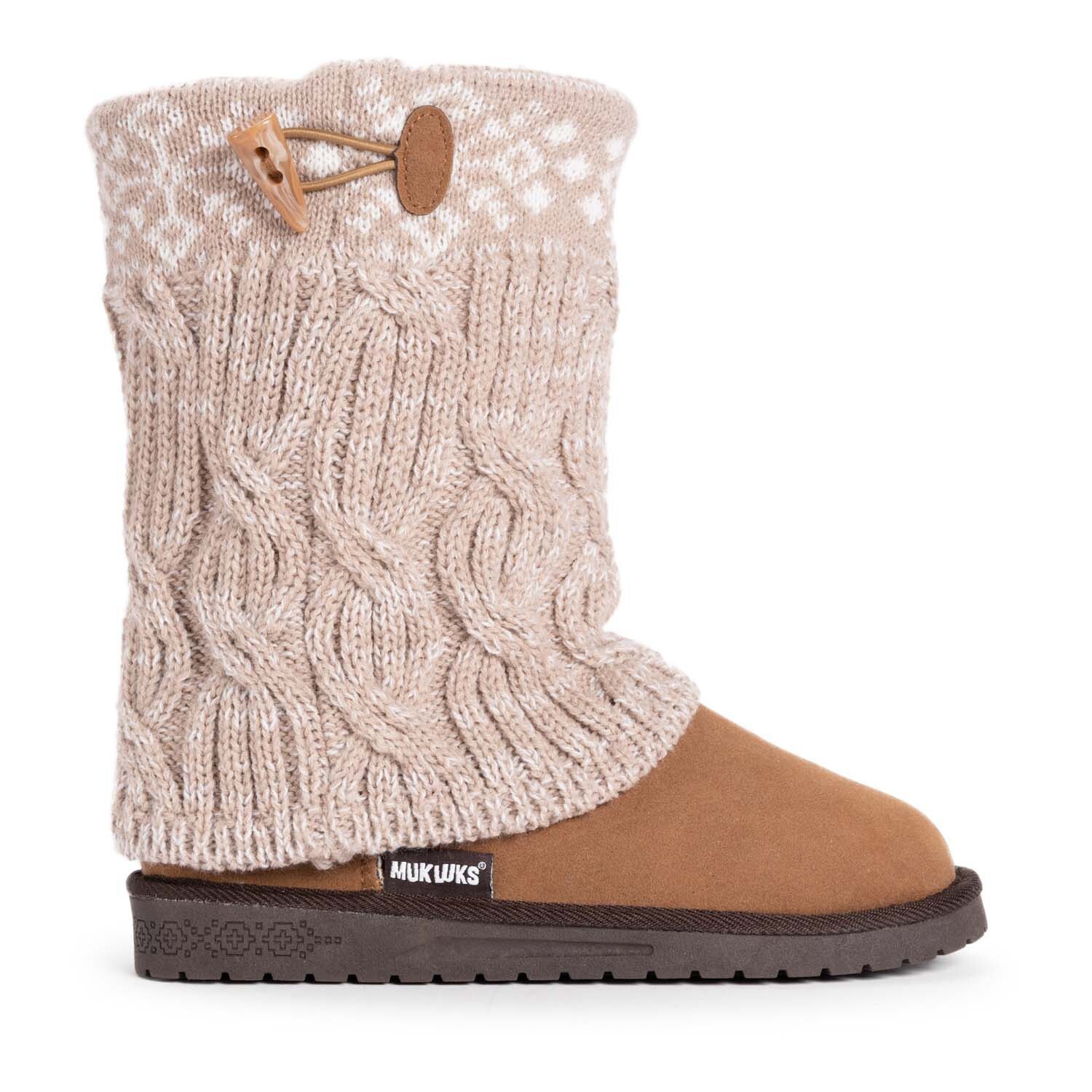 

Essentials by MUK LUKS Женские вязаные зимние ботинки Cheryl MUK LUKS, бежевый