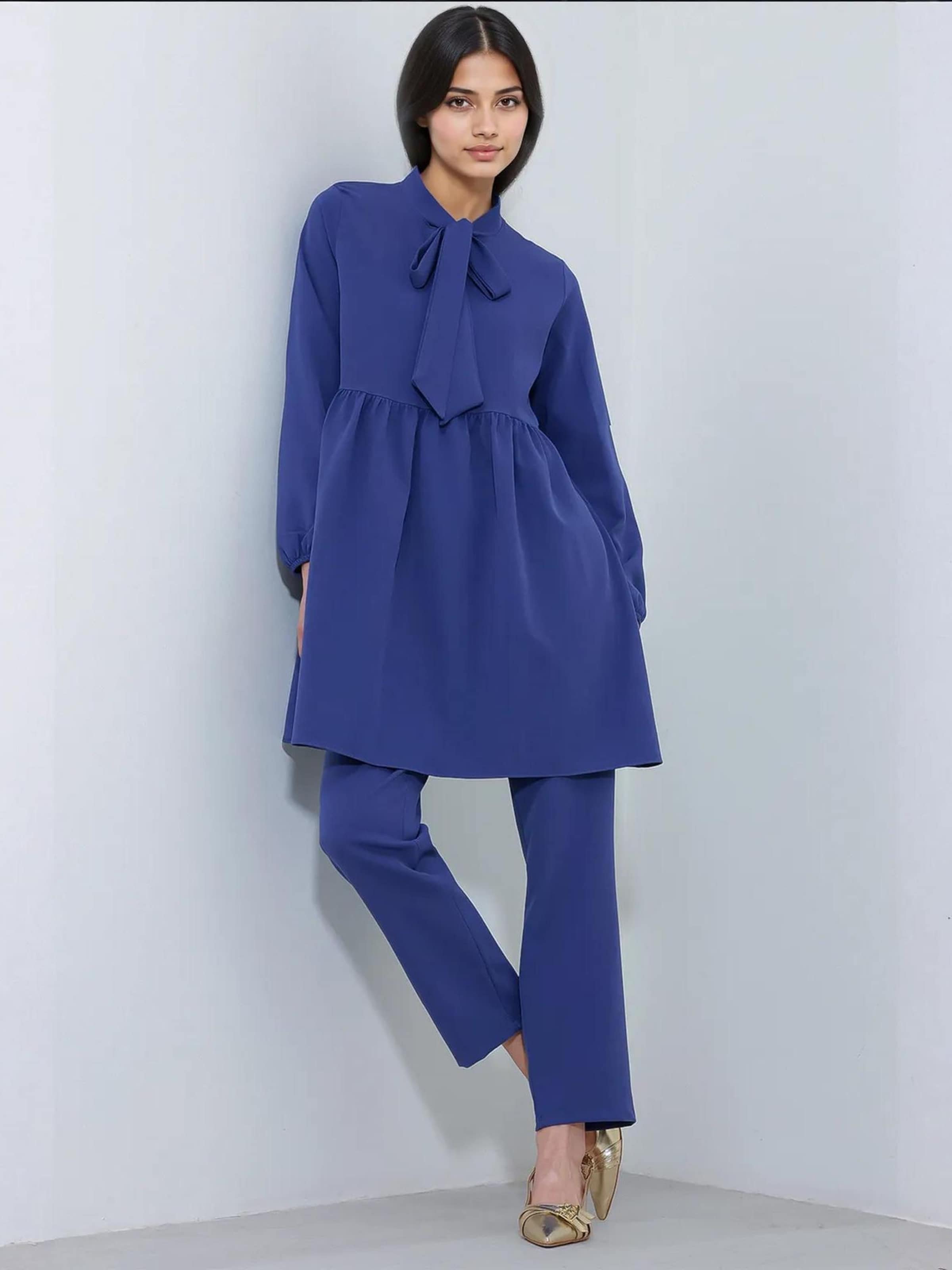 

Bigdart Костюм-двойка в кобальтово-синем цвете