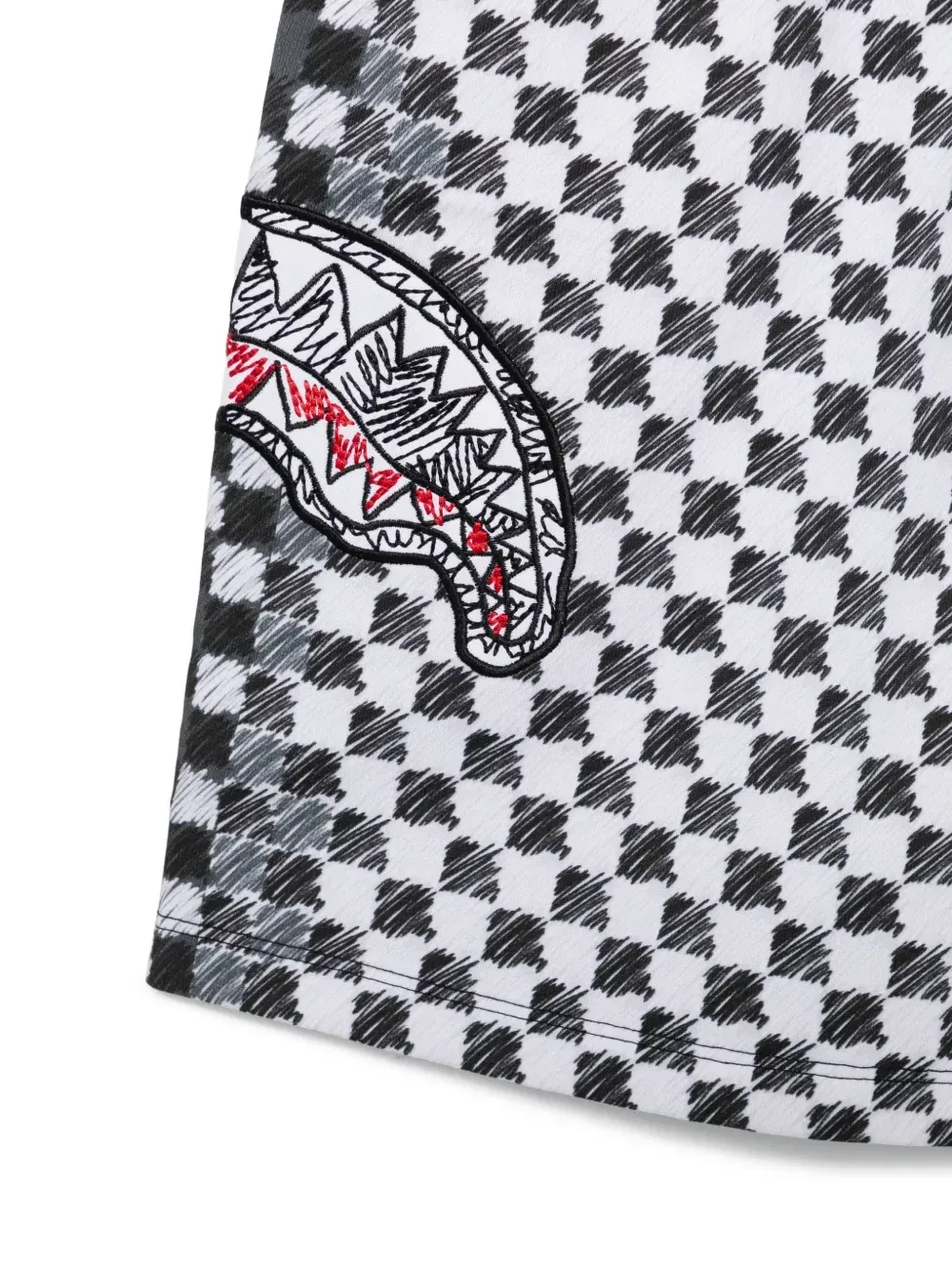 Шорты в клетку Sprayground Kid, белый — фото 3
