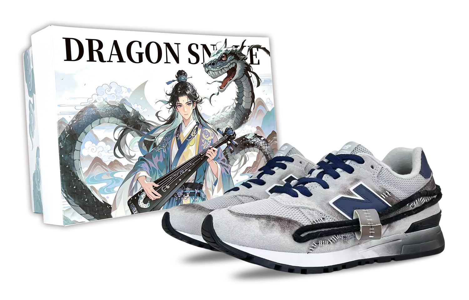 

New Balance Кроссовки для бега NB 565 устойчивые к истиранию дышащие unisex серый белый черный D Width