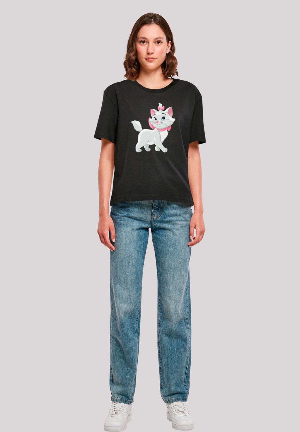 

Футболка с принтом DISNEY ARISTOCATS MARIE BEAUTY CAT F4NT4STIC, черный