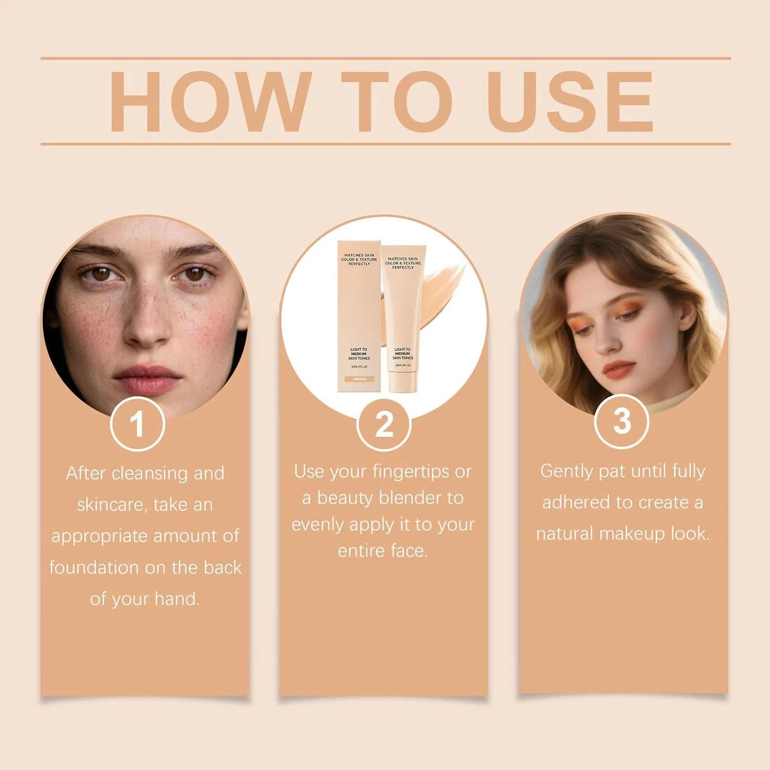 Тональный крем Luxe Foundation с изменением цвета Generic — фото 4
