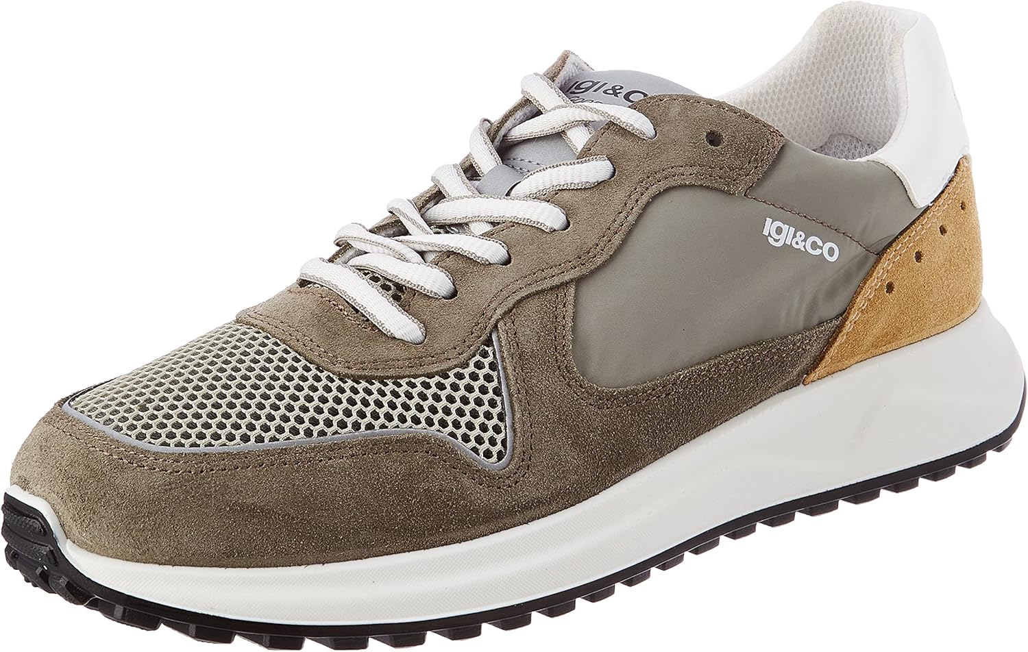 

Мужские туфли IGICO оксфорды с плоской подошвой Igi&Co, Military.