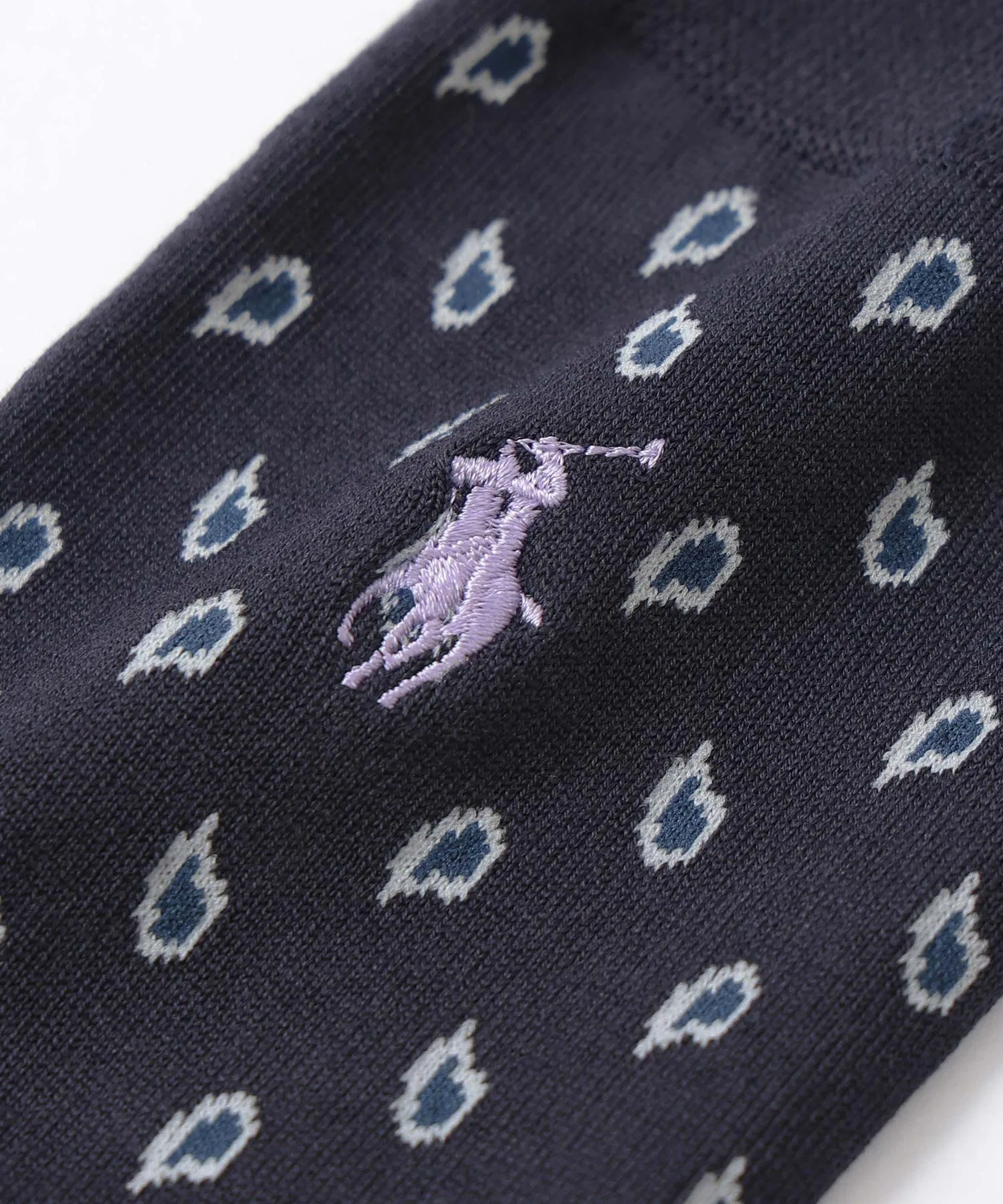 Носки POLO RALPH LAUREN из американского хлопка Sea Island с узором пейсли, деловой повседневный стиль, артикул 02042713 — фото 2