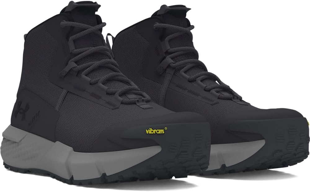 Мужские военные и тактические ботинки Under Armour Charged Valsetz Mid, черный — фото 2