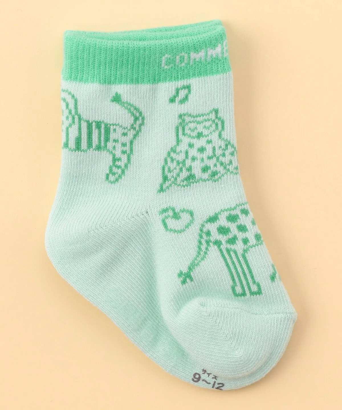 Носки с животным принтом Comme Ca Ism, mint