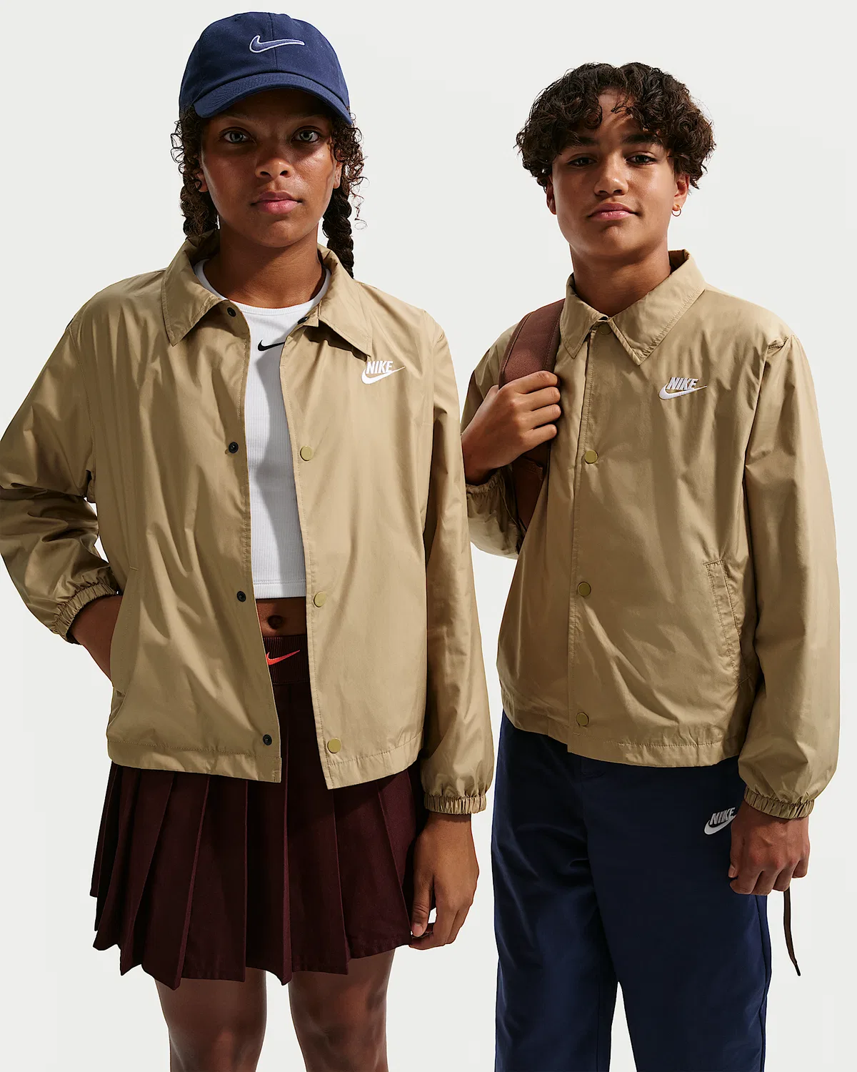 Детская куртка-тренч Repel Nike Sportswear Club, Parachute Beige/White