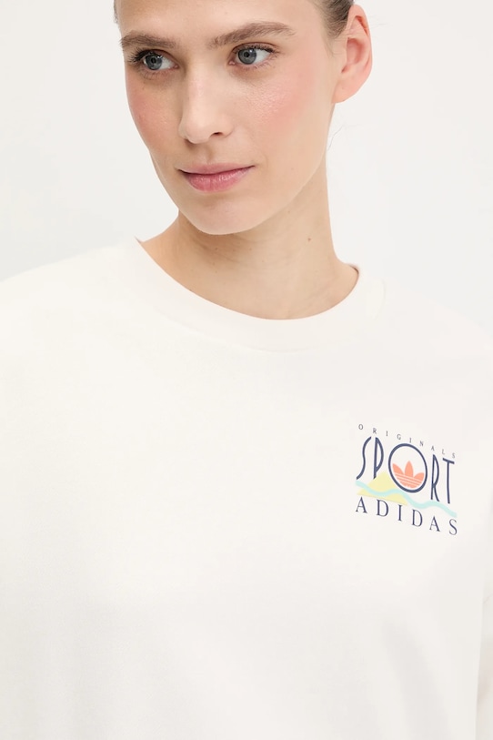 Хлопковая толстовка Graphic Sweat Adidas Originals, белый — фото 4