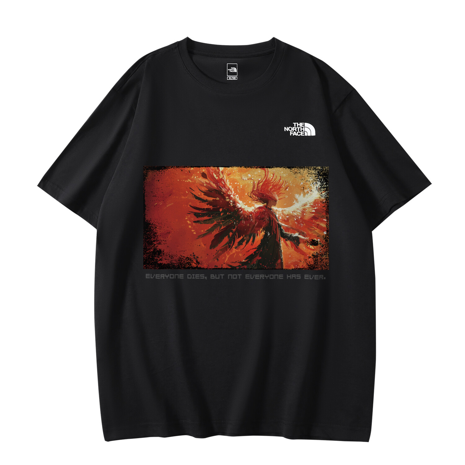 

Футболка унисекс черная The North Face, черный