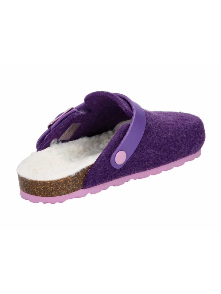 Lico Детские теплые сабо "Clog Kids Warm" фиолетового цвета — фото 4