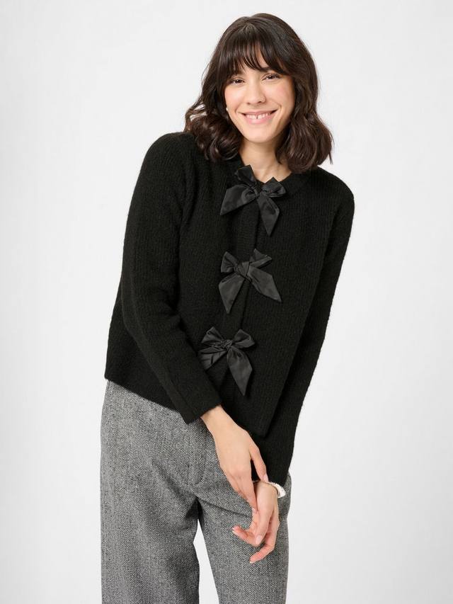 

Кардиган с декоративным бантом KAFFE, Black