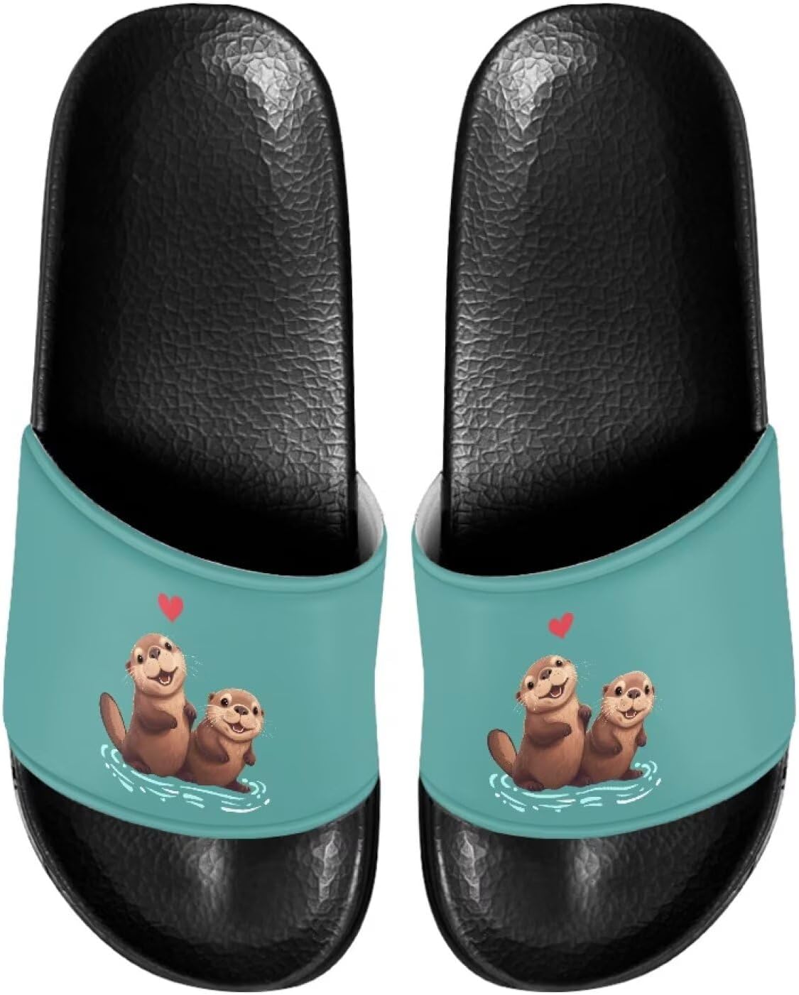 

Сандалии-шлепанцы для мужчин и женщин, с открытым носком, удобные пляжные шлепанцы на плоской подошве Judentidos, Cute Otter