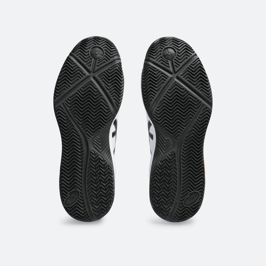 Мужские кроссовки для паделя Asics - Gel Dedicate 8 белые/оранжевые — фото 3