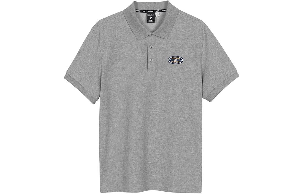

Футболка поло мужская средняя серый меланж Skechers, Medium Heather Gray/004F