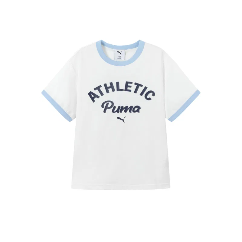 Детская футболка V-Neck PUMA, Raw White 10101