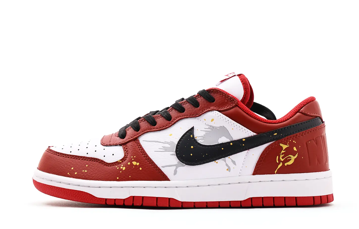 

Nike Кроссовки для скейтбординга Unisex White Red с усиленной амортизацией и противоскользящей подошвой