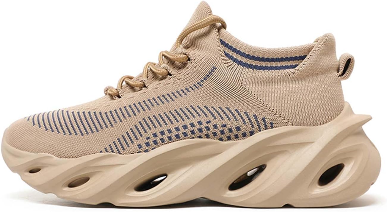 

Спортивные повседневные кроссовки Fly Woven Mesh Blade больших размеров, модные спортивные кроссовки, классические мужские кроссовки в стиле ретро и простоты Generic, хаки