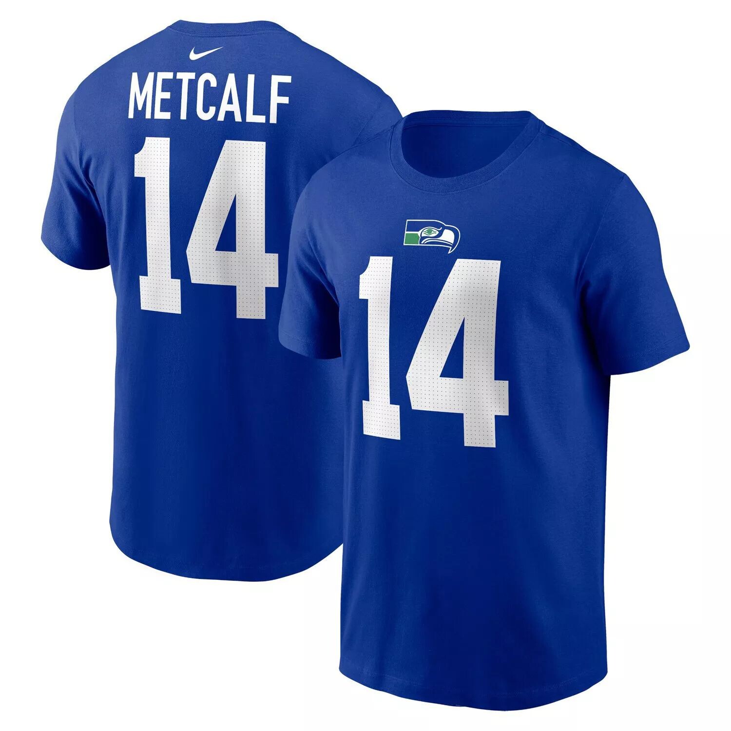 

Мужская футболка DK Metcalf Royal Seattle Seahawks с именем и номером игрока Nike