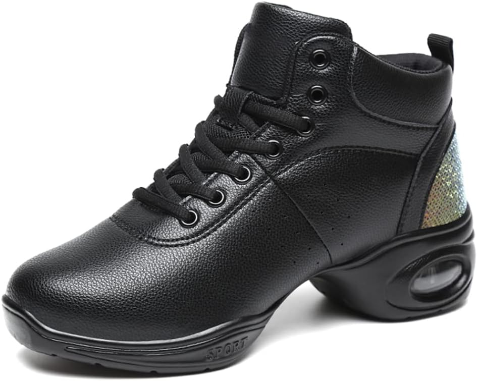 

Кроссовки для танцев DKZSYIM для мужчин и женщин Boost/Mодерн-джаз/Бальные выступления, спортивные танцевальные кроссовки, модель B51/B52/B53, черный