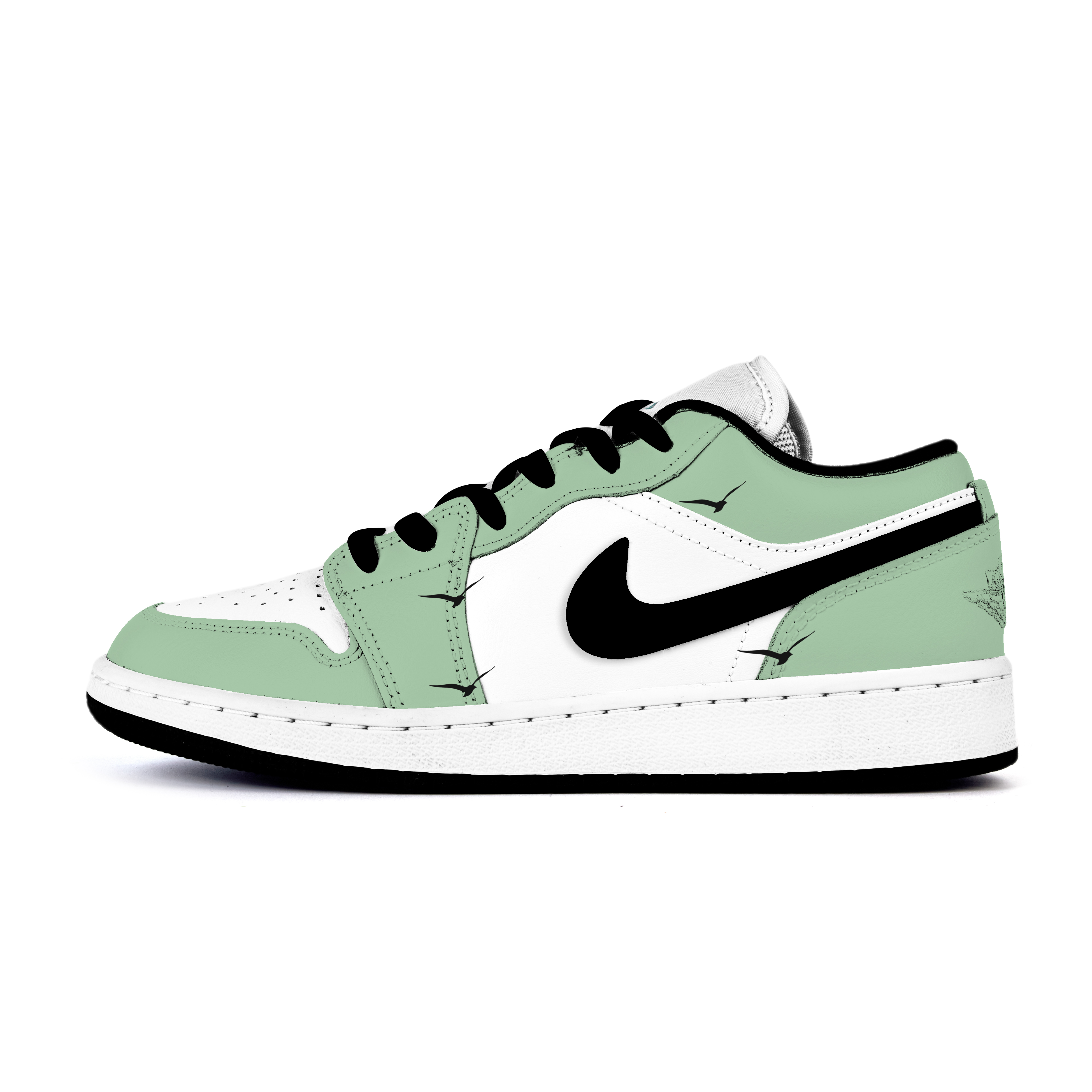 

Баскетбольные кроссовки Air 1 LOW с противоскользящим износостойким верхом для детей и подростков Jordan, зеленый