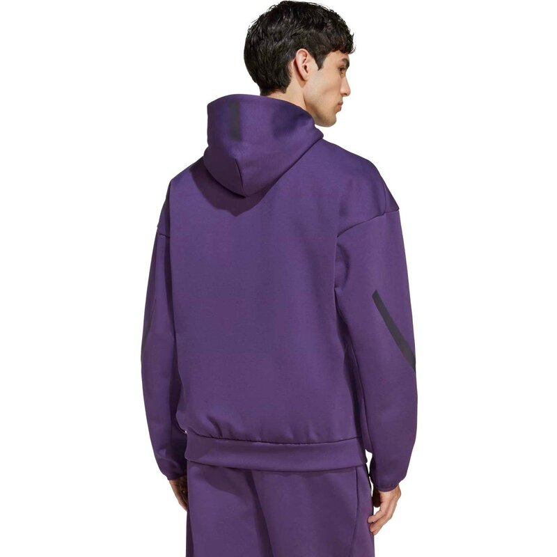 Толстовка с капюшоном новая adidas zne zip (обычная и длинная) Adidas, цвет aurplu — фото 3