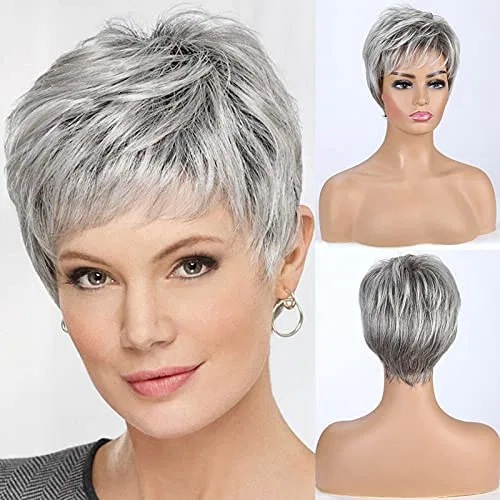 Женский парик «Pixie Curly» от EMMOR Emmor, Silver Grey