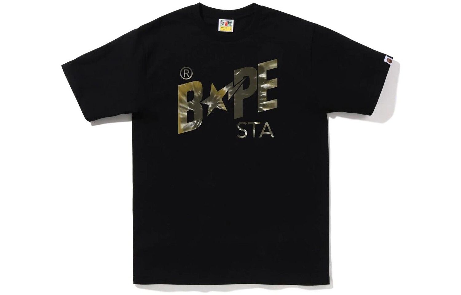 

Футболка с логотипом BAPE Tie Dye Bape Sta A Bathing Ape, желтый