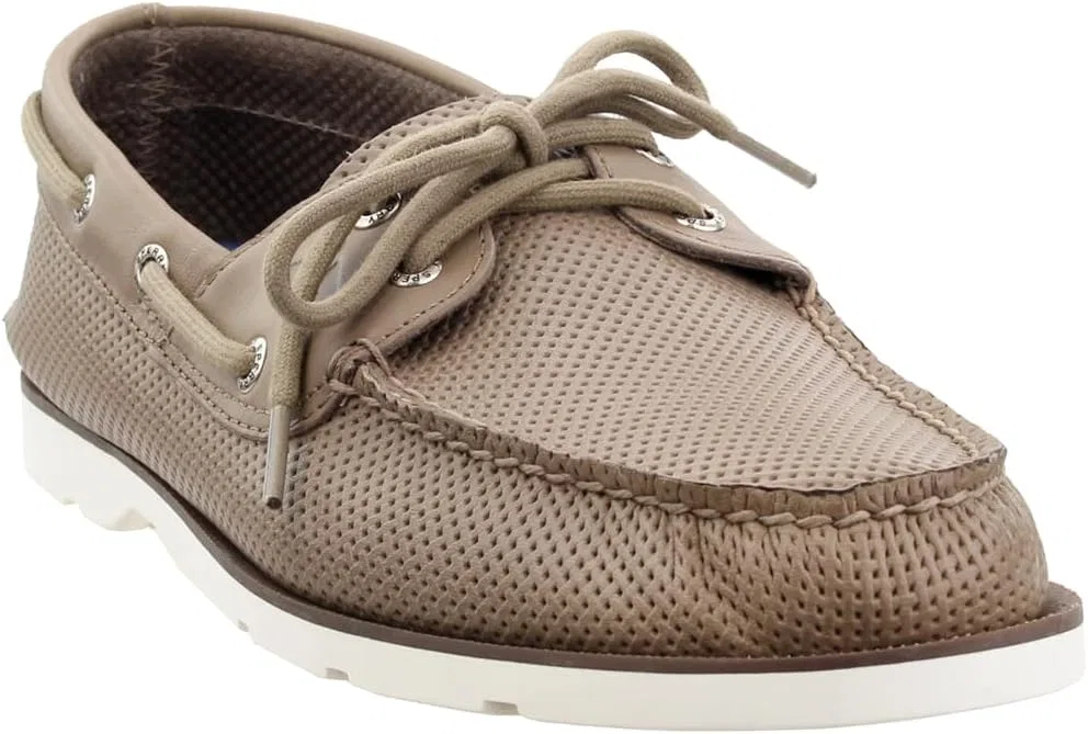 Мужские ботинки Sperry Top-Sider Leeward с двумя люверсами, перфорированные, Taupe — фото 2
