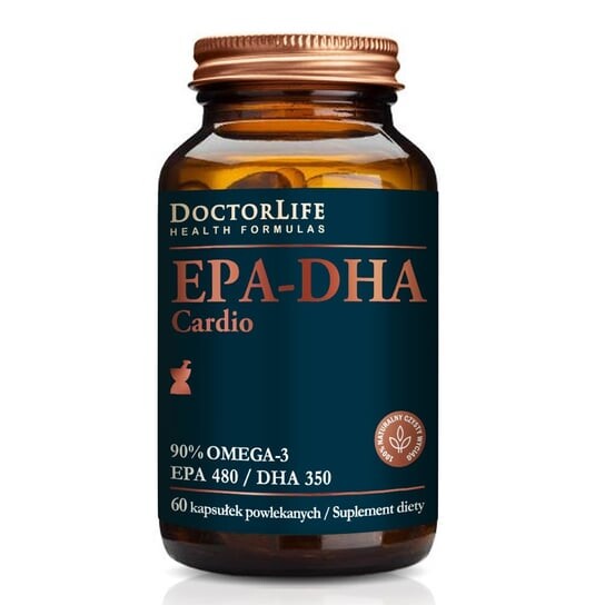 

Doctor Life, EPA-DHA Cardio 90% Омега-3 EPA 480/DHA 350, 60 капсул