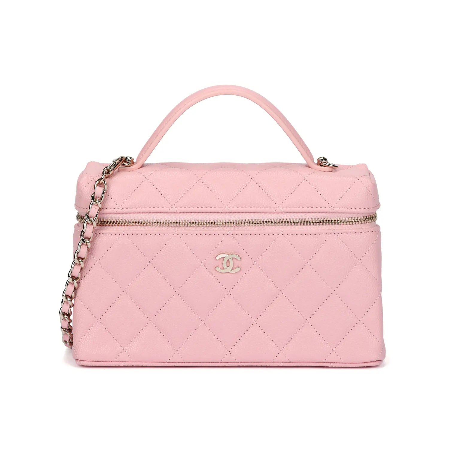 

CHANEL Косметичка из коровьей кожи женская pink