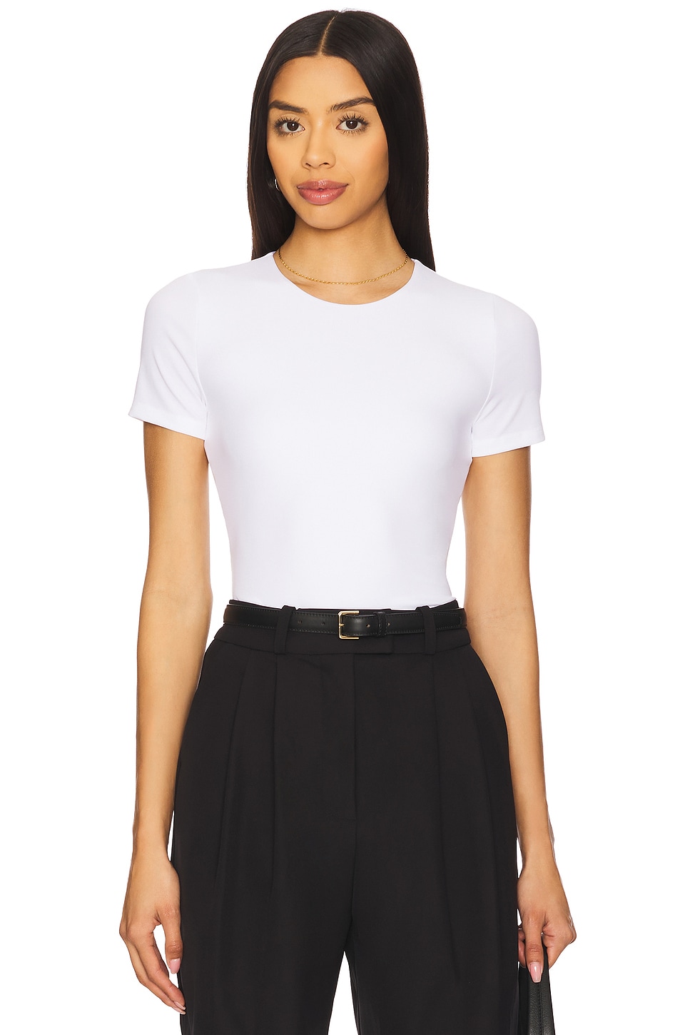 

Футболка с гладким трикотажем Spanx, classic white