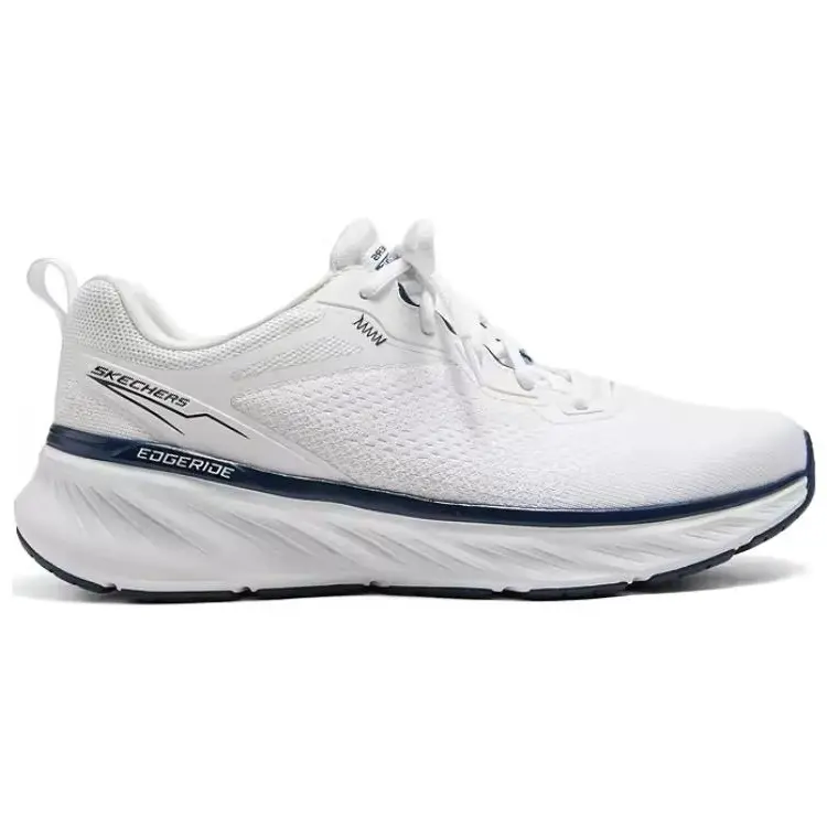 Кроссовки Skechers Sport Lifestyle Shoes Men Low-top White/Navy Blue, белый/темно-синий — фото 2