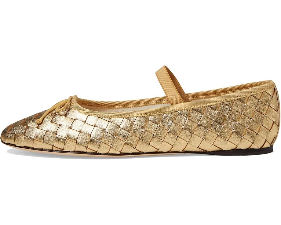 Туфли на плоской подошве Loeffler Randall Leonie Soft Ballet Flats, золотой — фото 4