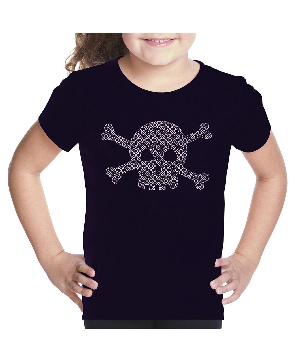 

Футболка с надписью Big Girl's Word Art — XOXO Skull LA Pop Art
