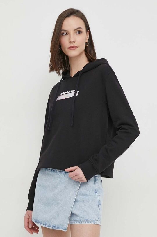 

Хлопковая толстовка Calvin Klein Jeans, черный