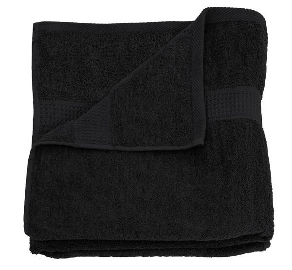 

Банное полотенце One-Home schwarz 100x150 cm Frottee, 100x1x150 см, черный