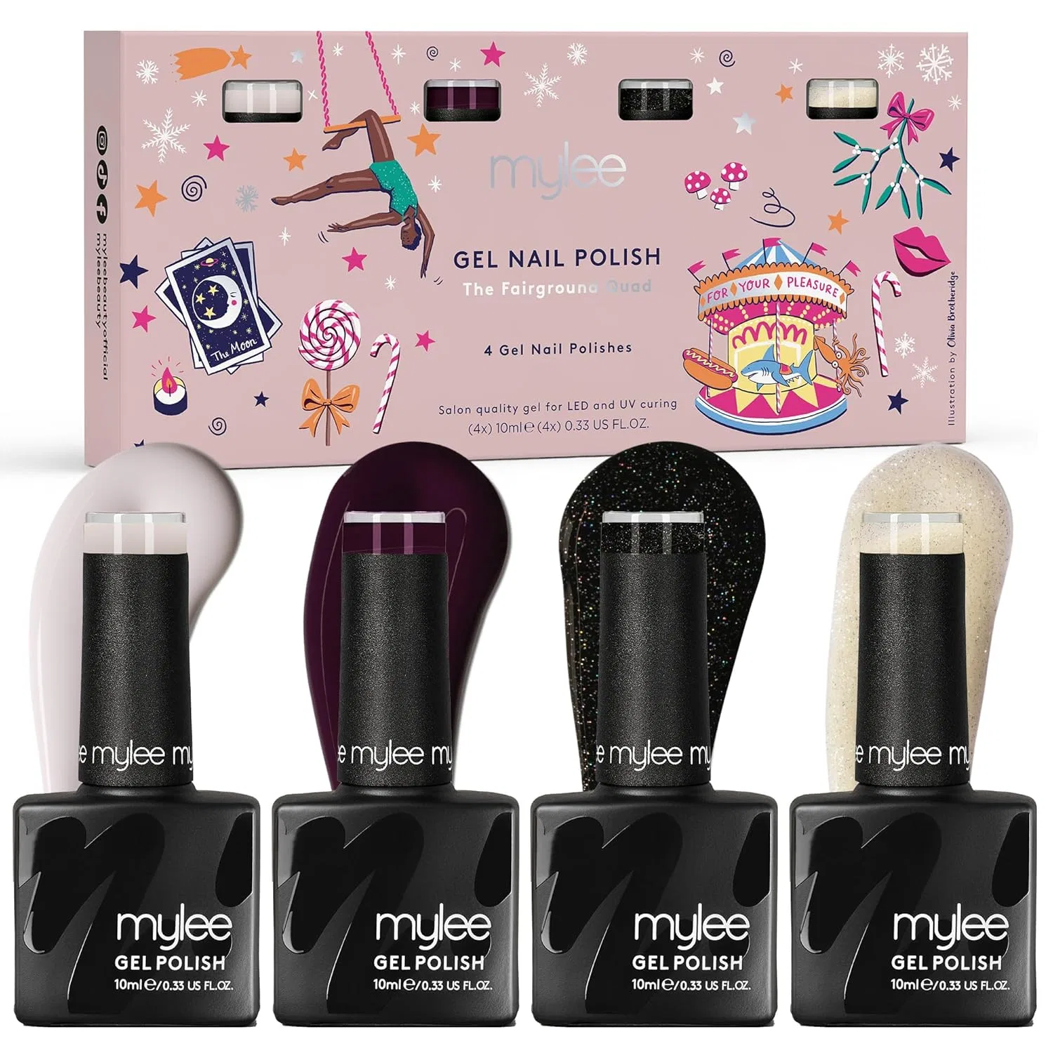 Набор гель-лаков Mylee The Fairground, 4 x 10 мл ‎Mylee