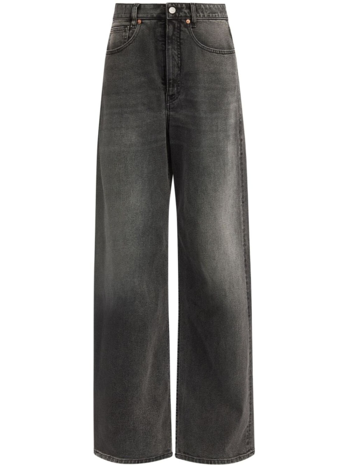 

MM6 Maison Margiela широкие джинсы асимметричного кроя, серый