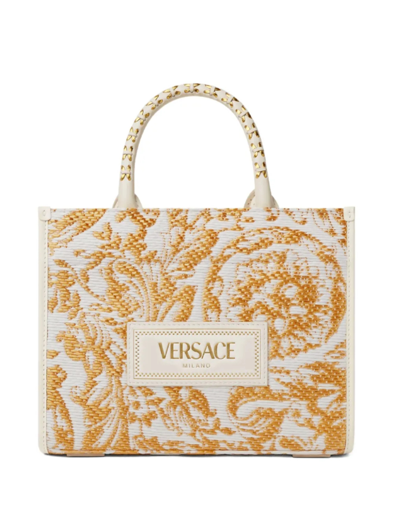 

Versace маленькая сумка-тоут Barocco Athena, белый