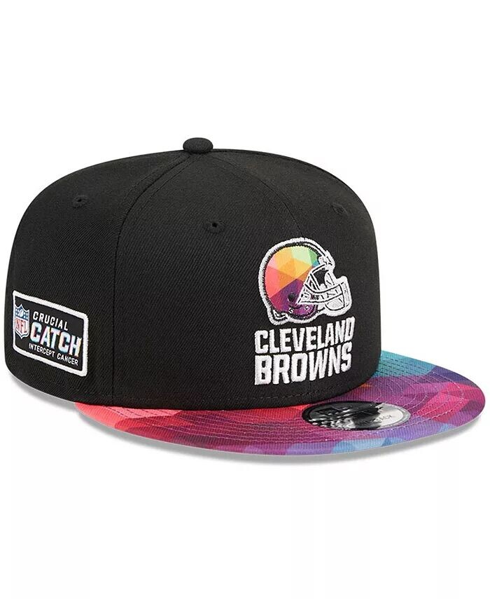 

Мужская черная кепка Snapback Cleveland Browns 2023 NFL Crucial Catch 9FIFTY New Era, черный