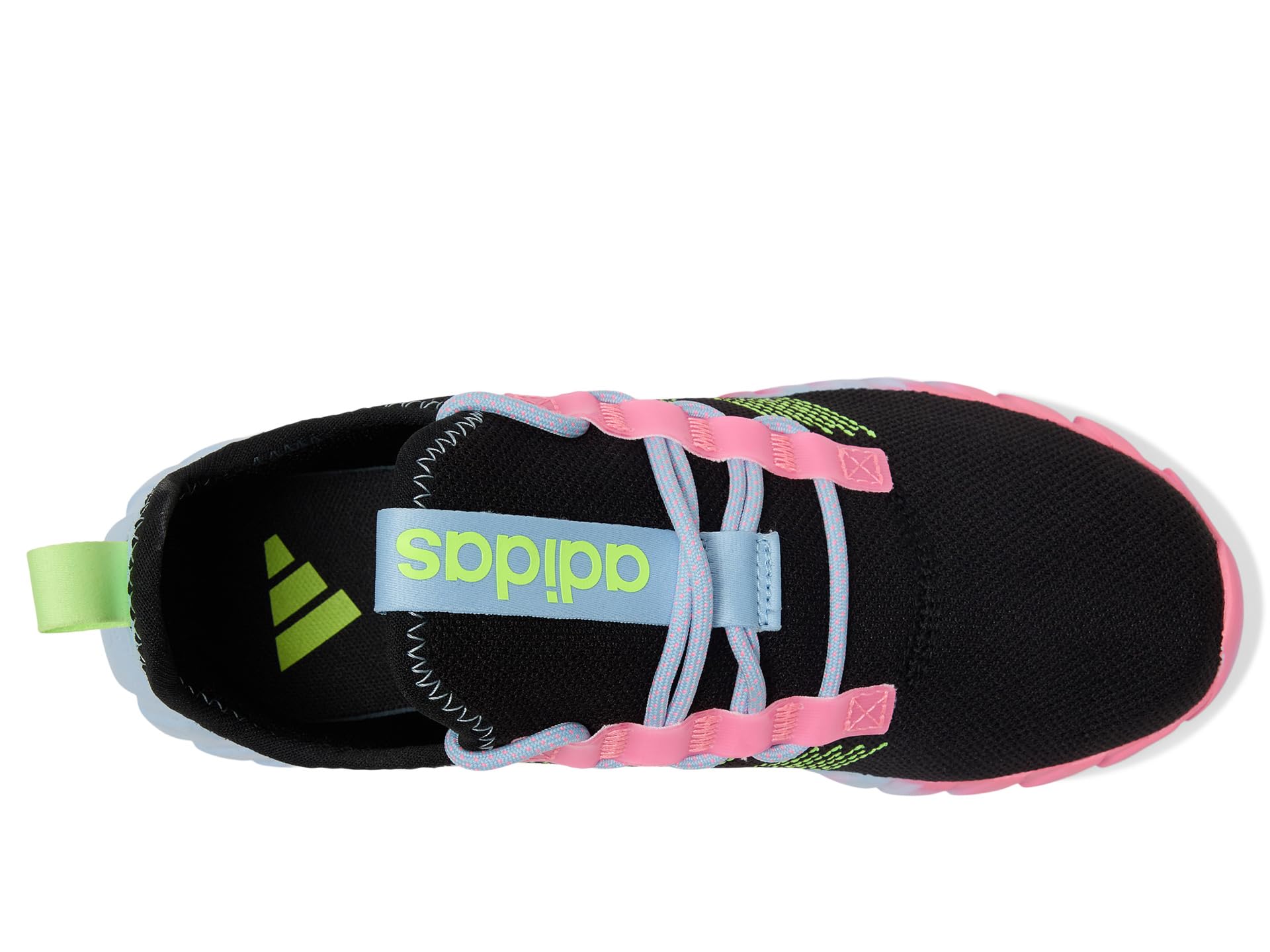 Кроссовки Adidas Kids Kaptir Flow Sportswear Shoes, Black/Yellow/Clear SkySee Less — фото 2