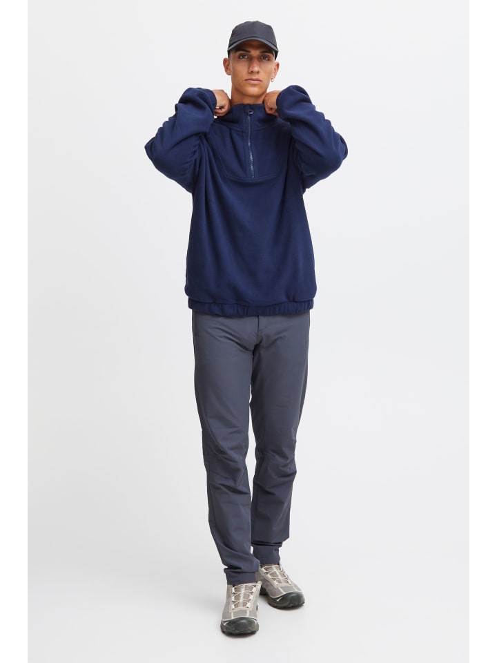 

Флисовый свитер North Bend Troyer NBCotus M 233743MMM Modischer Fleecepullover mit Troyer Kragen, синий