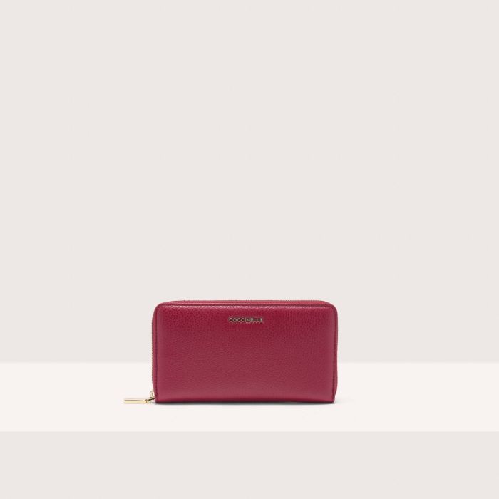 

Кошелек Coccinelle Metallic Soft, цвет Sangria