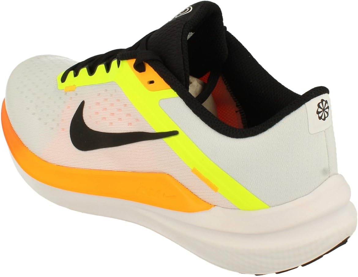 Мужские кроссовки Nike Air Winflo 10, белый/черный/желтый/оранжевый — фото 2