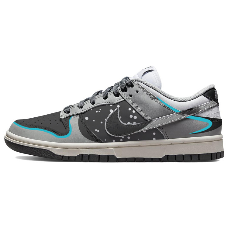 

Кроссовки Nike Dunk Skateboarding Shoes Women's Low-top White/gray/black, серый