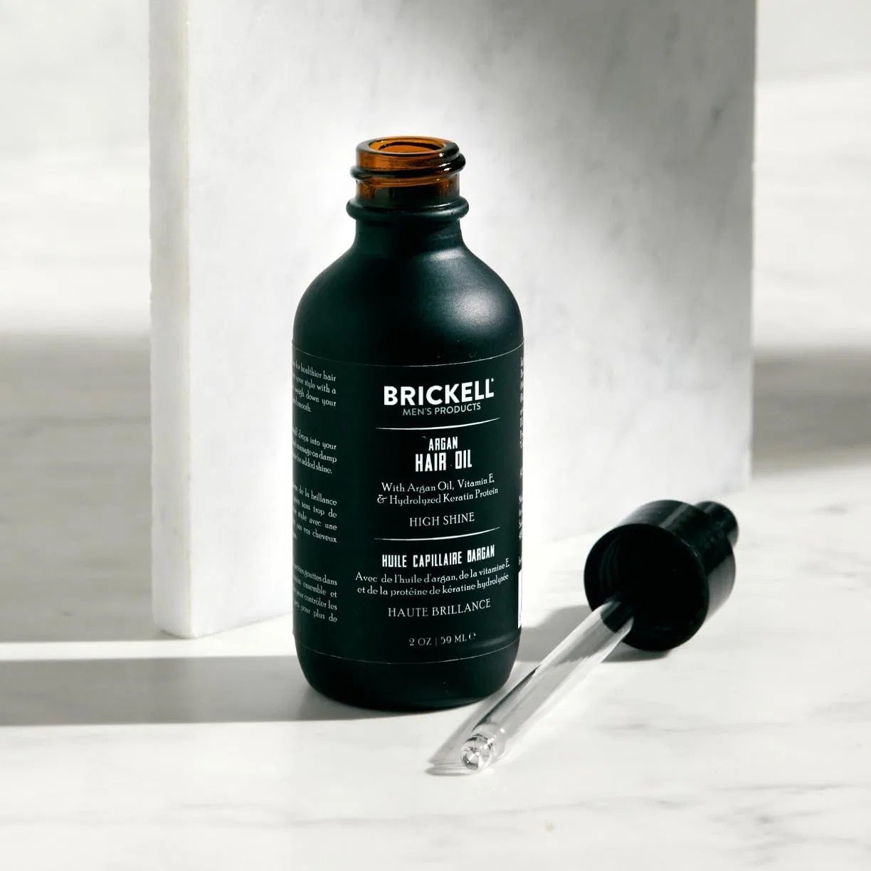 Мужское аргановое масло для волос Brickell Men's, 59 мл Brickell Men'S Products — фото 3