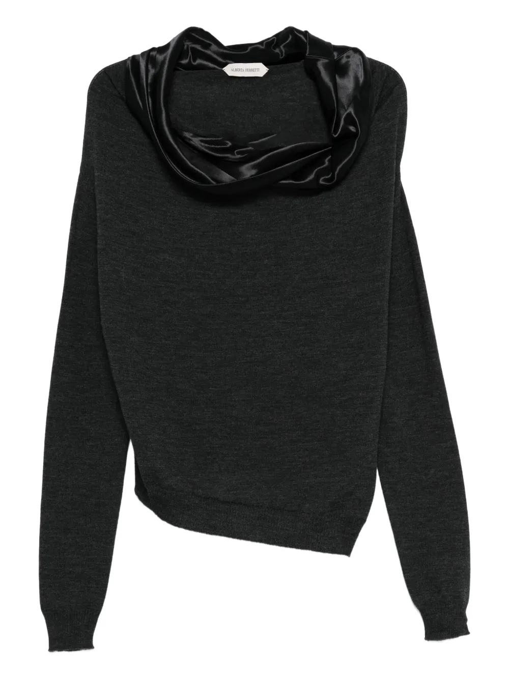 

Шерстяной свитер Alberta Ferretti, серый