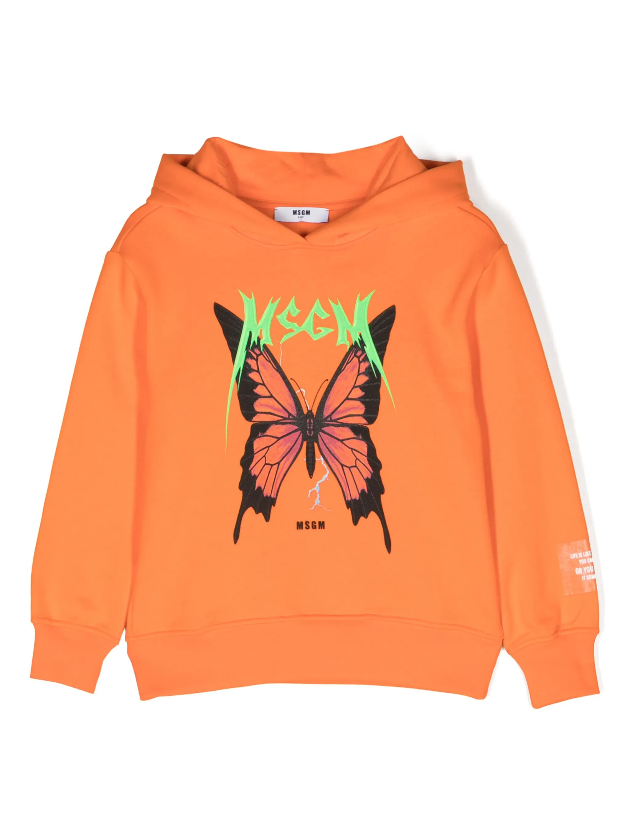 

Худи с логотипом Msgm Kids, оранжевый